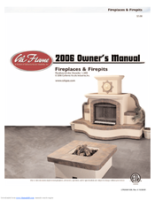 Cal Flame Fireplaces & Firepits 2006 Owner's Manual