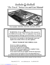 Caldera The Touch SST365 Use And Care Manual