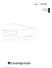 Cambridge Audio azur 540D V2 User Manual