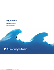 Cambridge Audio azur 540V User Manual