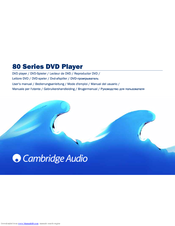 Cambridge Audio 80 Series Owner's Manual