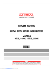 Camco HEAVY DUTY SERIES INDEX DRIVES 1550E Service Manual