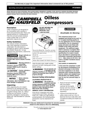 Campbell Hausfeld Attach it to this  or file it for safekeeping. IN626701AV Operating Instructions And Parts Manual