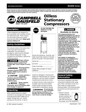 Campbell Hausfeld WL6000 Series Operating Instructions Manual