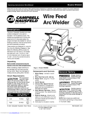 Campbell Hausfeld WG3020 Operating Instructions & Parts Manual
