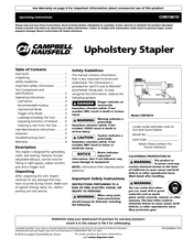 Campbell Hausfeld IN734500AV Operating Instructions Manual