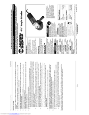 Campbell Hausfeld DG470500CK Operating Instructions And Parts Manual