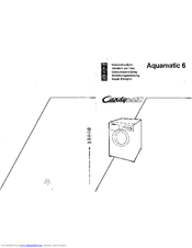 Candy AQUAMATIC 6 Manuals | ManualsLib