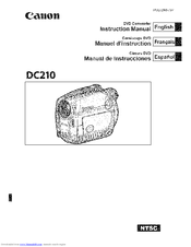 Canon DC 210 Instruction Manual
