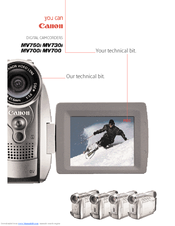 Canon MV700 Brochure & Specs