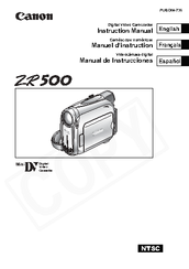 Canon Zr500 Manuals Manualslib