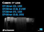 Canon EF135 mm Instructions Manual