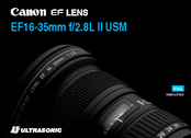 Canon EF 16-35mm f/2.8L II USM Instruction