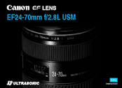 Canon EF24-70mm f/2.8L USM Instruction
