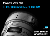Canon EF 28-300mm f/3.5-5.6L IS USM Instruction