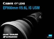 Canon EF 800mm f/5.6L IS USM Instruction