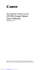 Canon CR-DGi Image Viewer User Manual