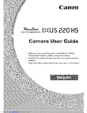 Canon POWERSHOT 220 HS User Manual