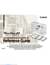 Canon PowerShot A5 Reference Manual