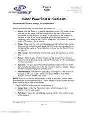 Canon PowerShot G5 Manuals | ManualsLib