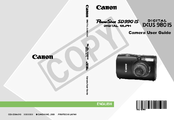 Canon DIGITAL IXS 980 IS User Manual