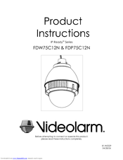 Moog Videolarm IP ReadyTM Series Video Alarm FDW75C12N Product Instructions
