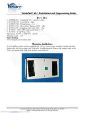 VENDAPIN VendaFax VF-1 Installation And Programming Manual