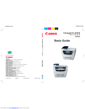 Canon MF55DD Series Basic Manual