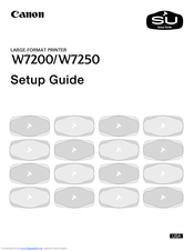 Canon imagePROGRAF W7250 Setup Manual