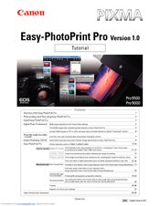 Canon PIXMA Pro9000 Easy-PhotoPrint Pro Manual