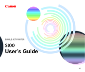 Canon S 100 User Manual