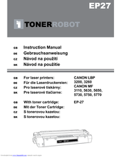 Canon TonerRobot EP-27 Instruction Manual