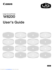 Canon W8200 User Manual