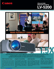 Canon LV-5200 Brochure & Specs