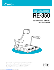 Canon RE-350 Instruction Manual