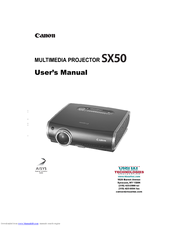 Canon SX20 - POWERSHOT IS SX1 User Manual