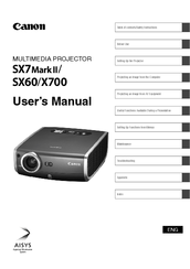 Canon SX7 MARKII User Manual