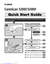 Canon CanoScan 3200F Quick Start Manual