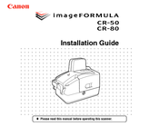 Canon FORMULA CR-80 Installation Manual