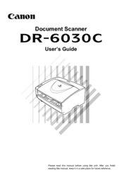 Canon DR-6030C User Manual