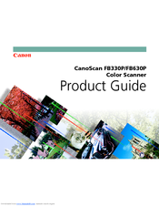 Canon CanoScan FB 630P Product Manual