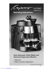 Capresso ULTIMA 121 Manuals | ManualsLib