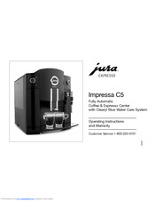 Jura Capresso IMPRESSA C5 Operating Instructions Manual