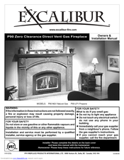 Excalibur P90-LP1 Propane Owners & Installation Manual