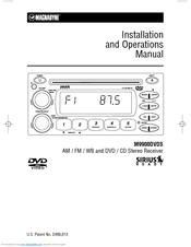 Magnadyne Sirius M9900DVDS Installation And Operation Manual