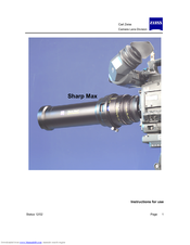 Zeiss Sharp Max Instructions For Use Manual