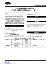 Carrier 324423-751 Installation Instructions