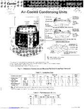 Carrier 38GC Installation, Start-Up And Service Instructions Manual
