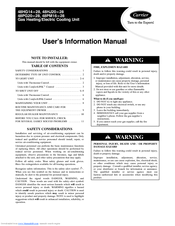 Carrier 48HJ20---28 User's Information Manual