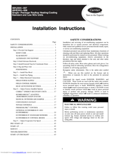 Carrier 48HJ004 Installation Instructions Manual
